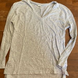 PINK long sleeve top with gems